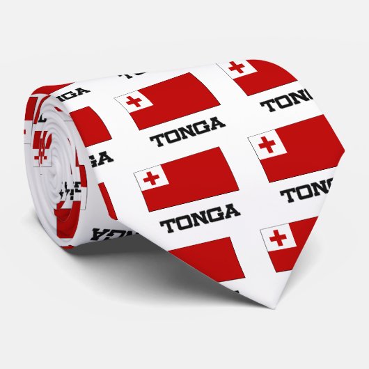 トンガの旗 ネクタイ (ロール)