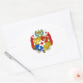 トンガコート・オブ・アームズ 楕円形シール (封筒)