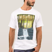 トンガス国有林の旅行ポスター Tシャツ (正面)