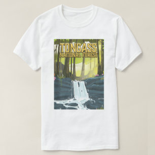 トンガス国立森林旅行ポスター Tシャツ