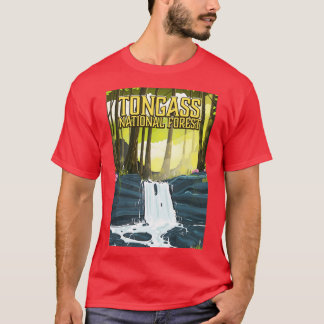 トンガス国立森林旅行ポスター Tシャツ