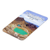 トンガリロ国立公園ニュージーランドヴィンテージ マグネット (左側)