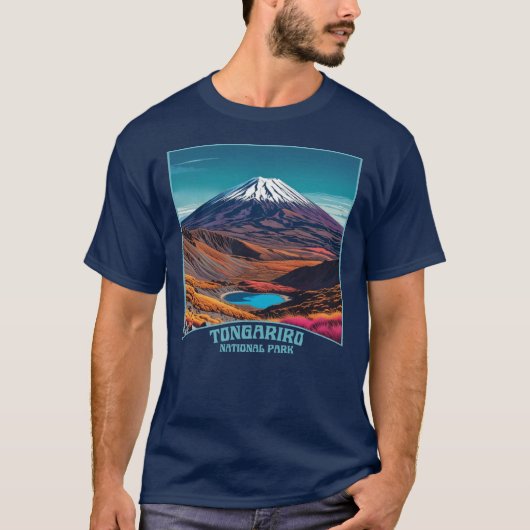トンガリロ国立公園ニュージーランド Tシャツ (正面)