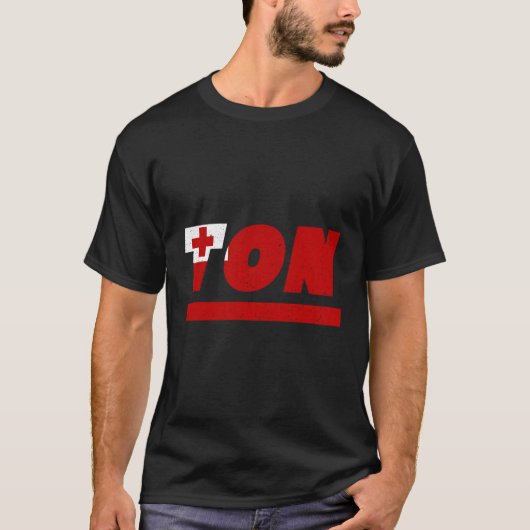 トンガントンガン国旗 Tシャツ (正面)
