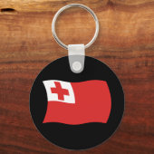 トンガ国旗のキーチェーン キーホルダー (正面)