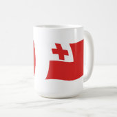 トンガ国旗のマグカップ コーヒーマグカップ (正面右)