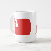 トンガ国旗のマグカップ コーヒーマグカップ (正面左)