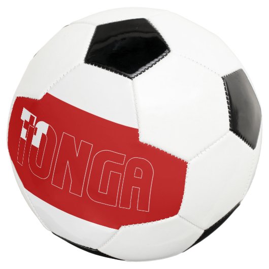 トンガ国旗の愛らしい愛国心 サッカーボール (3/4)