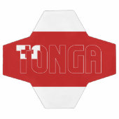 トンガ国旗の愛らしい愛国心 サッカーボール (フラット)