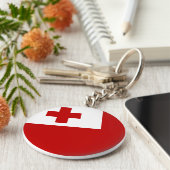 トンガ国旗 キーホルダー (側面)