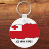 トンガ国旗 キーホルダー (正面)