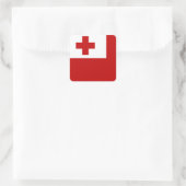 トンガ国旗 スクエアシール (バッグ)