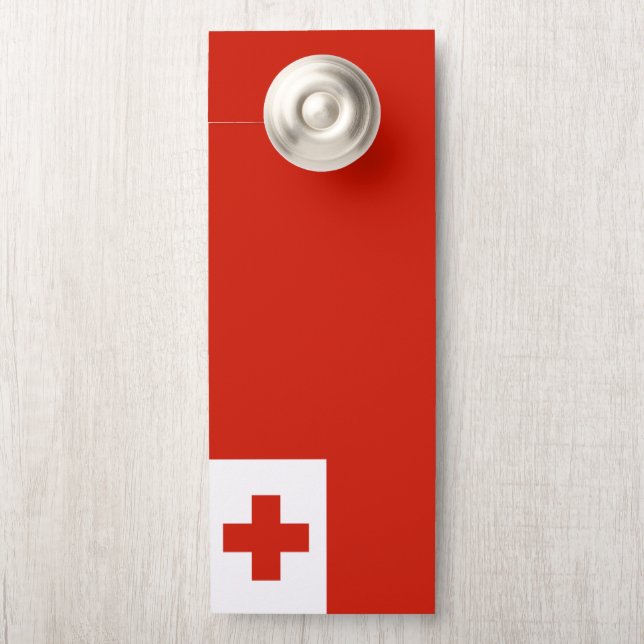 トンガ国旗 ドアノブサイン (ノブ)