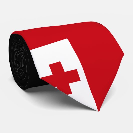 トンガ国旗 ネクタイ (ロール)