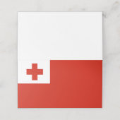 トンガ国旗 プレイスカード (外部開封)