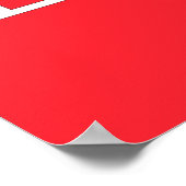 トンガ国旗 ポスター (角)