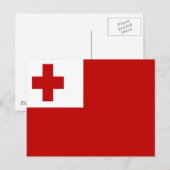 トンガ国旗 ポストカード (正面/裏面)