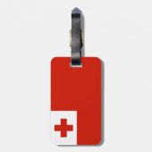 トンガ国旗 ラゲッジタグ (裏面縦)