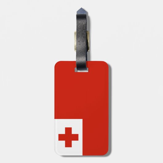 トンガ国旗 ラゲッジタグ (裏面縦)