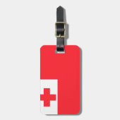 トンガ国旗 ラゲッジタグ (正面縦)