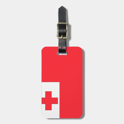 トンガ国旗 ラゲッジタグ (正面縦)