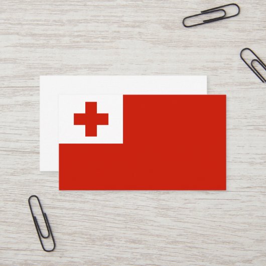 トンガ国旗 名刺 (正面/裏面インサイチュ)