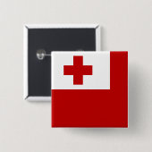 トンガ国旗 缶バッジ (正面&裏面)