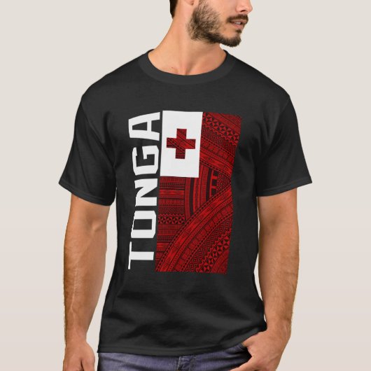 トンガ国旗 Tシャツ (正面)