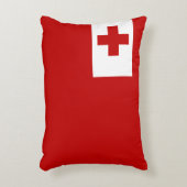 トンガ島国旗の赤十字 アクセントクッション (正面(垂直))