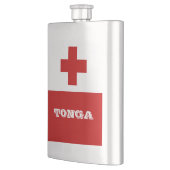 トンガ島国旗の赤十字 フラスク (左)