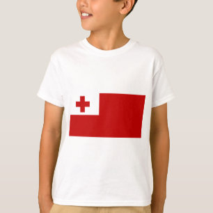 トンガ島国旗の赤十字 Tシャツ