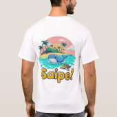 トンガ王国エウア島のオフグリッドパシフィックアイランド Tシャツ (裏面)