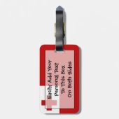 トンガ簡単ID (個人用) ラゲッジタグ (裏面縦)