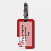 トンガ簡単ID （個人用） ラゲッジタグ (裏面縦)