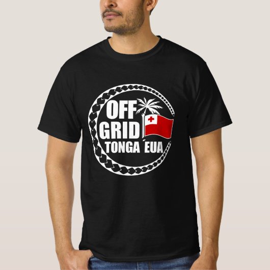 トンガ エウア島のオフグリッドな生活 Tシャツ (正面)