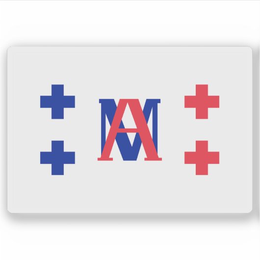 トンガ・トゥ・ニ・トンガ帝国国旗（1845年～1858年） シール (正面)