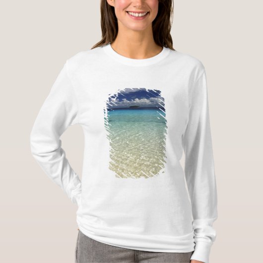 トンガ ヴァヴァウ島の島の風景 Tシャツ (正面)