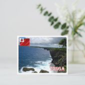トンガ – 海岸線 –  ポストカード (スタンド正面)