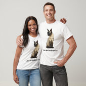 トンキニーズ 猫 オリジナルカスタムテキスト Tシャツ (ユニセックス)