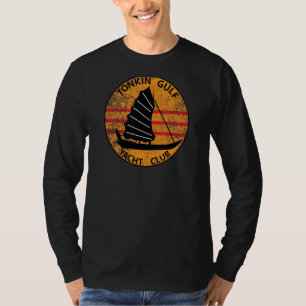 トンキンガルフヨットクラブ7thフリートベトナム退役軍人P Tシャツ
