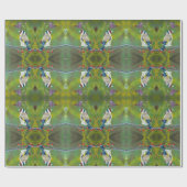 トンキンソン鳥類 – フィンチとアザミの贈答用包装 ラッピングペーパー (フラット)