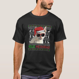トンキン猫フェリズメウィダーおもしろいドクリスマス Tシャツ