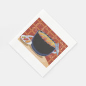 トングおもしろいと串焼き付き漫画BBQグリル スタンダードランチョンナプキン (角)