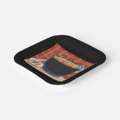 トングおもしろいと串焼き付き漫画BBQグリル ペーパープレート (傾斜あり)