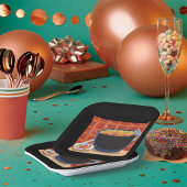 トングおもしろいと串焼き付き漫画BBQグリル ペーパープレート