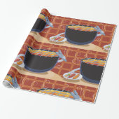 トングおもしろいと串焼き付き漫画BBQグリル ラッピングペーパー (アンロールド)