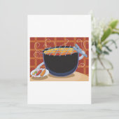 トングおもしろいと串焼き付き漫画BBQグリル 招待状 (スタンド正面)