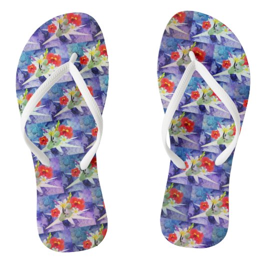 トングフランスのスの葉の上でブルドッグの子犬 ビーチサンダル (ソール)