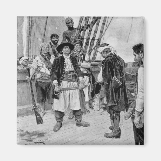 トングロー大尉が最大のイラストレーション マグネット (正面)