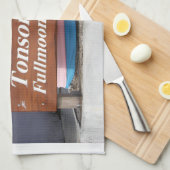 トンソンRdFullmoonパーティー、タイのKoh Phangan キッチンタオル (四つ折り)